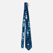 Cravate paillettes bleu brillant (Dos)