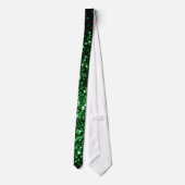 Cravate Paillettes de fausse brillance vert foncé (Dos)