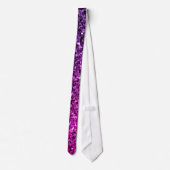 Cravate Paillettes dégradé rose violet (Dos)