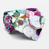 Cravate Paillettes Girly Bling de Faux d'arc-en-ciel (Roulé)