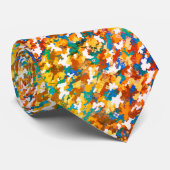 Cravate Paillettes multicolores pour une élégance festive (Roulé)
