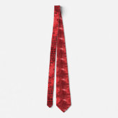 Cravate paillettes rouges brillantes (Dos)