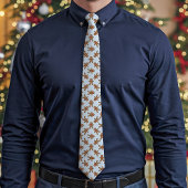 Cravate Pain d'épices bleu Homme Polka Dot Noël