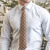 Cravate Pain d'épices Brown Homme Polka Dot Noël