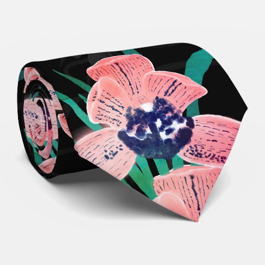 Cravate Paint Black design (Roulé)