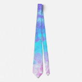 Cravate Paint bleu rose violet Paint Splash Abstrait (Devant)