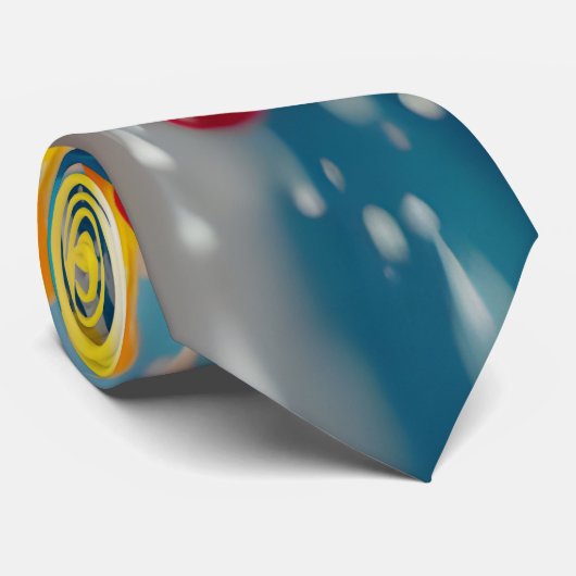 Cravate Paint Explosion necktie (Roulé)