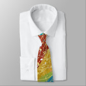 Cravate paint splash abstract design (Attaché)