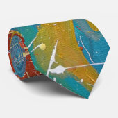 Cravate paint splash abstract design (Roulé)
