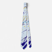 Cravate Paint Splateaux Jaune (Devant)