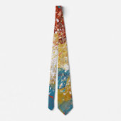Cravate paint splatter abstract design (Dos)