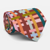 Cravate Painted Plaid PERSONAL MESSAGE Colorful Neck Tie (Roulé)