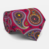 Cravate Paisley - Maroon (Roulé)