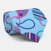 Cravate Paisson bleu plus petit (Roulé)