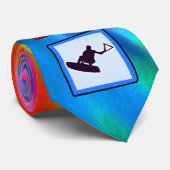 Cravate Paix, amour, Wakeboarding (Roulé)