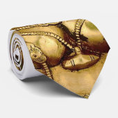 Cravate Paix bouddhiste d'art du Thibet de yoga de déesse (Roulé)