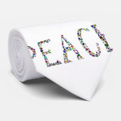 Cravate Paix et amour (Roulé)