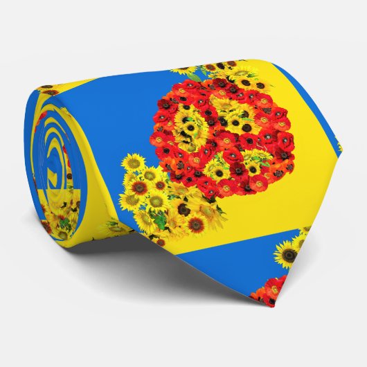 CRAVATE PAIX POUR L'UKRAINE ! (Roulé)