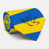 CRAVATE PAIX POUR L'UKRAINE ! (Roulé)