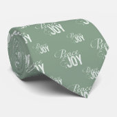 Cravate Paix verte et joie (Roulé)