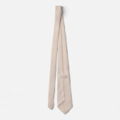 Cravate Pale Beige Printemps Et Été Couleur Uni (Dos)