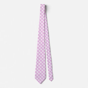 Cravate Pale pink gingham