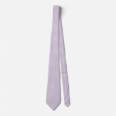 Cravate Pale Purple Pastel Texture solide (Devant)