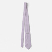 Cravate Pale Purple Pastel Texture solide (Dos)