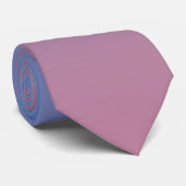 Cravate Pale rose et bleu dégradé ombre (Roulé)