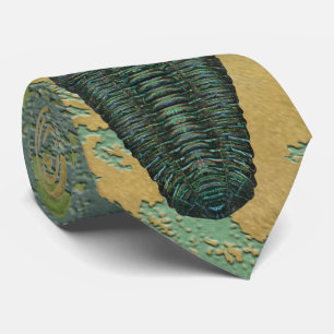 Cravate "Paleo-chic" Calymene Niagarensis Trilobite