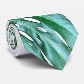 Cravate Palm Leaf, feuillage tropical, forêt tropicale (Roulé)