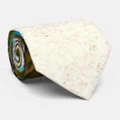 Cravate Palm Paradise Ciel Bleu Soleil (Roulé)