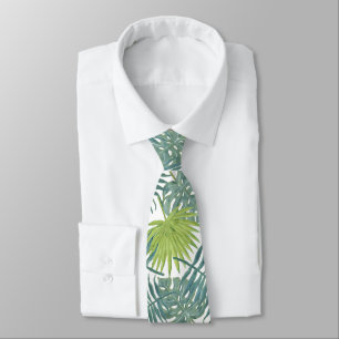 Cravate Palm Tree Fronds Peinture hawaïenne