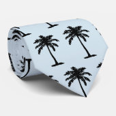 Cravate Palm Tree Painting Coastal Beach Pattern (Roulé)
