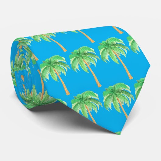 Cravate Palm Tree Paradise (Roulé)
