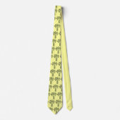Cravate Palm Tree Vintage Hawaiian Two-sided Printed (Devant)