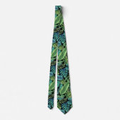 Cravate Palm vert et Turquoise Tropical Banana Monstera Fe (Dos)