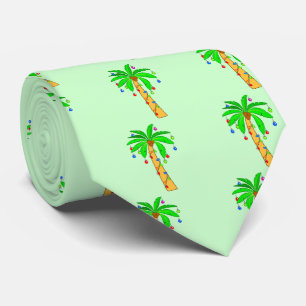 Cravate Palmier décoré pour Noël