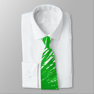 Cravate Palmier vert esthétique Feuilles Tropical