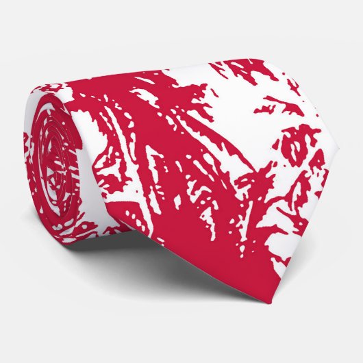 Cravate Palmiers à la conception pointue (Roulé)