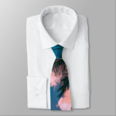 Cravate Palmiers et ciel (Attaché)