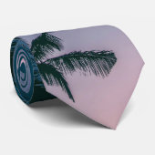 Cravate Palmiers et ciel (Roulé)