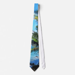 Cravate Palmiers et plage St Thomas VI
