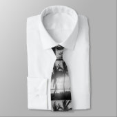 Cravate Palmiers noirs et blancs dans la photographie de (Attaché)