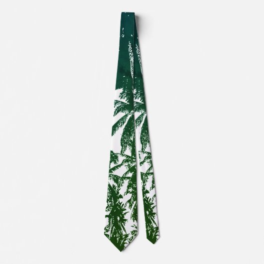 Cravate Palmiers tropicaux (Devant)
