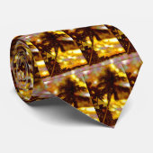 Cravate Palmiers tropicaux (Roulé)