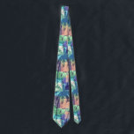 Cravate Palmiers Vintages tropicaux<br><div class="desc">Collage cool de palmiers rose,  violet,  vert,  turquoise et turquoise,  cette cravate masculine est un excellent exemple de mode pour le bureau,  un mariage ou toute occasion.</div>