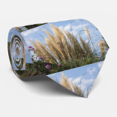 Cravate pampas grass and blue sky (Roulé)