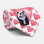 Cravate Panda Bear Saint Valentin (Roulé)