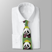 Cravate Panda bébé ours mignonne et heureux (Attaché)